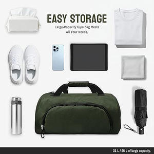 Bolsa Deportiva de Gimnasio de Primera Calidad, Bolsa de Viaje, Material Resistente, Gran Capacidad para Entrenamiento y Ejercicio - Product Image 6