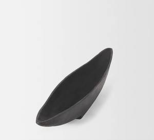 Frutero Decorativo Moderno de Estilo Zen Asiático, Forma Ovalada, Bandeja Central de Metal Negro, Florero de Lujo para Mesa, Decoración del Hogar - Product Image 3