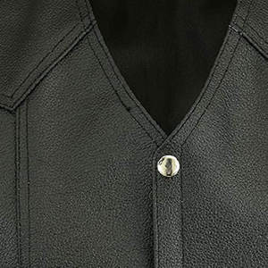 Chaleco de Motocicleta de Cuero de Buena Calidad para Hombre, Otoño Invierno, Sin Mangas, Transpirable, Cuello en V, Diseño Sólido, Personalizable, Chaleco de Moda de Cuero - Product Image 4