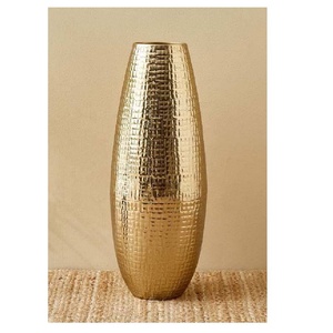 New Arrival Modern Aluminium Decorative Vase 18x33cm Tabletop Home Decoration for Living Room Bedroom <b>Shelves</b> <b>Tables</b> Wholesale - Product Image 5