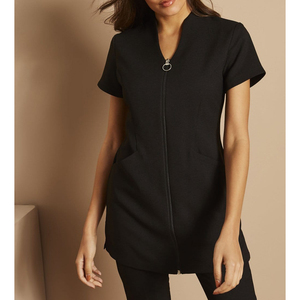 Uniformes de Spa Personalizados de la Mejor Calidad, Transpirables, de Algodón, Poliéster y Spandex, Túnicas Unisex para Salón de Belleza con Bolsillos y Logotipo Personalizado - Product Image 1