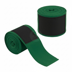 Bandages de boxe professionnels en coton pour Muay Thai, 4,5 mètres, vert foncé, soutien des poignets MMA, protection des mains pour l'haltérophilie - Product Image 4