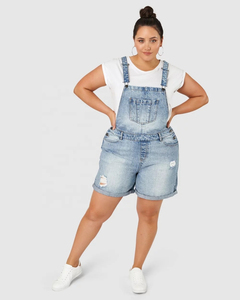 Top Selling 2026 Women Denim <b>Jumpsuit</b> Jeans <b>with</b> <b>Pocket</b> Rompers Formal Breathable Summer OEM Serviced - Product Image 5