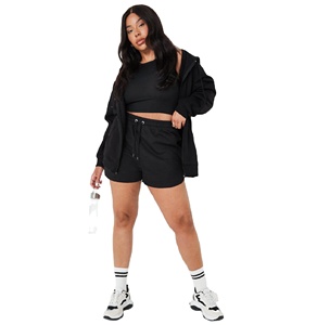 Ensemble de soutien-gorge et short de sport pour femmes, avec broderie personnalisée, Logo imprimé, tenue d'été, à taille élastique, unie, collection 2022 - Product Image 1