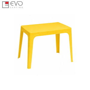 Modern <b>Plastic</b> Dining <b>Table</b> Set for Cafes Restaurants and <b>Outdoor</b> Spaces with Durable Lightweight Construction - Product Image 2