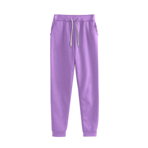 Wholesale <b>Purple</b> Color Raglan <b>Tracksuit</b> For Adult Long Sleeve Street Wear Autumn Winter Wear <b>Tracksuit</b> For Ladies - Product Image 4
