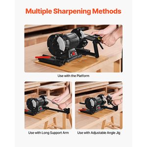 Kit Affilatura Vari Grind Pro per Smerigliatrici da Banco da 6 e 8 Pollici, Sistema Multi-Affilatura con Piattaforma e Braccio di Supporto Lungo per Affilatrici Elettriche - Product Image 3