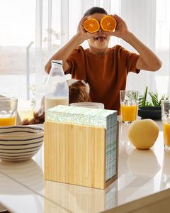 Porte-serviettes de table en bois, distributeur de mouchoirs sur pied pour la cuisine, la maison, le restaurant, la salle à manger, l'hôtel - Product Image 5