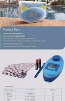 Kit de test d'eau de piscine de haute qualité 20 ml avec nettoyant pour chlorateur extérieur, outils et accessoires essentiels pour le nettoyage de la piscine