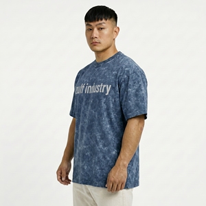 T-shirts à manches courtes pour hommes, surdimensionnés, unis, décontractés, effet délavé vintage, impression personnalisée, faible MOQ, fabricant OEM, marque privée, 100% coton - Product Image 4
