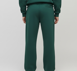 Nouvel Arrivage Pantalon de survêtement décontracté style vintage en laine, couleur unie, coupe ample, en lin/coton de poids moyen, avec cordon de serrage, pour la gym - Product Image 6