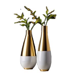 Luxury Interior Decor <b>Gold</b> Color Metal <b>Vase</b> for Home Office and Commercial Display for Home Hotel & Office Decor - Product Image 1