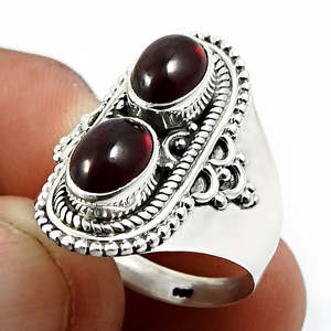 Natural <b>Garnet</b> Gemstone <b>Rings</b> Wholesale Fine Jewelry Crafted From 925 Sterling <b>Silver</b> <b>Rings</b> Custom Jewelry With Multi Gemstone - Product Image 3
