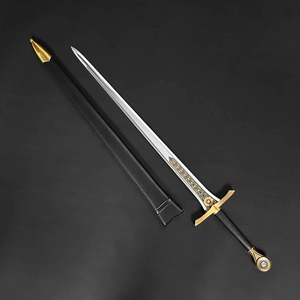 Espada Elendil de 43.25 pulgadas con funda - Acero de alto carbono, arte de cosplay, regalo artesanal para hombres, exhibición para coleccionistas históricos - Product Image 4