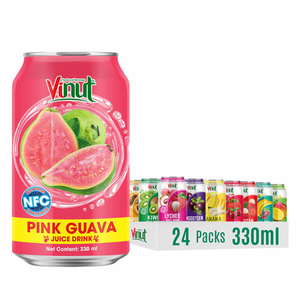 Jugo de guayaba 330ml Sin azúcar, Precio de fábrica, Etiqueta privada, Muestra gratis Fabricante de OEM/ODM de Vietnam - Product Image 1