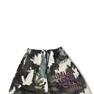 กางเกงขาสั้นโอเมก้าขายส่งแบบยุทธวิธี พิมพ์โลโก้ตามสั่ง ผ้าฝ้าย 100% ทรงกลาง ODM กางเกงวิ่งลำลองสำหรับผู้ชาย กางเกงออกกำลังกาย - Product Image 5