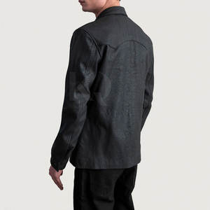 Chemises en cuir au design classique pour hommes, tissu doux et confortable, matière légère, adaptées au bureau et à un usage quotidien - Product Image 6