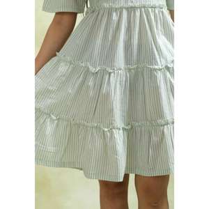 ชุดมินิเดรสผ้าฝ้ายแบบเป็นมิตรต่อสิ่งแวดล้อม ซักได้ เหมาะสำหรับงานปาร์ตี้ สำหรับผู้หญิง ดีไซน์ทันสมัย สวมใส่สบาย ให้ลุคยามเย็นสุดเก๋ ทรงเอไลน์ - Product Image 6