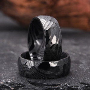 Hot Sale <b>Cheap</b> Price Damascus Steel <b>Rings</b> Bulk Quantity Damascus Steel <b>Rings</b> High Grade Damascus Steel <b>Rings</b> - Product Image 2