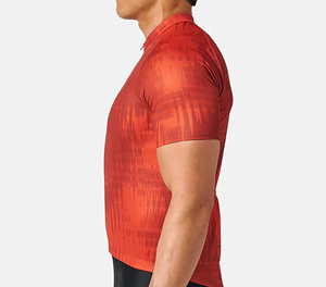 Camiseta Deportiva de Ciclismo Ajustada Roja para Hombre Sprint Sports, Manga Corta, Secado Rápido, Impresión por Sublimación, Poliéster - Product Image 2
