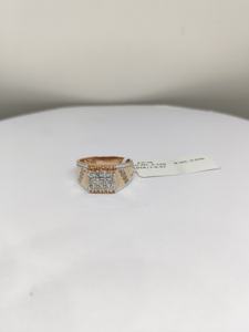 Bagues en or 14 carats plaqué rhodium certifiées IGI pour hommes, diamants 0,57 carat taille brillant rond, style ethnique, bijoux haut de gamme, vente en gros, cadeau - Product Image 2