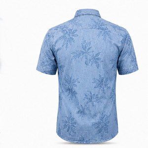 เสื้อเชิ้ตผ้าฝ้ายพิมพ์ลายแฟชั่นสำหรับผู้ชาย ดีไซน์ทันสมัย สวมใส่สบายในชีวิตประจำวัน รับผลิตแบบ OEM / ODM - Product Image 2