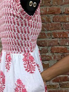 Vestido Estampado a Mano, Hecho en India, Vestido de Algodón con Estampado en Bloque, Vestido Ajustable para Mujer, Regalo para Ella - Product Image 3