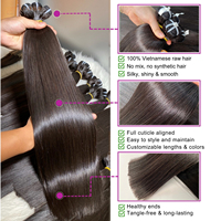 Extensiones de Cabello Vietnamita Virgen de Alta Calidad, SDD, Liso, Doble Trama a Máquina, 100% Cabello Virgen con Cutícula Alineada
