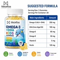 Gummies multivitaminées à croquer pour adultes, Omega 3 6 9 DHA, sans gluten, complément nutritionnel, vente en gros en vrac, usage quotidien, OEM usine