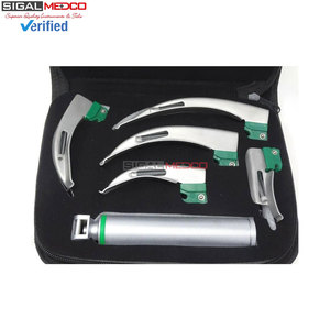 High Quality Reusable Stainless Steel Laryngoscope Set With LED Light 6 Fiber Manual Surgery Professional Sterilizable Airway - Product Image 2