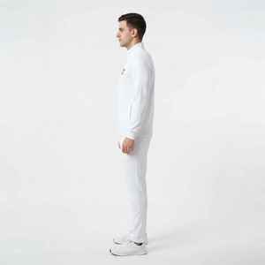 Conjunto Deportivo Hawkeye de Algodón Blanco, Cuello Alto, Cintura Elástica, para Hombre, Color Sólido, Transpirable, Sudadera y Pantalones, Ropa de Invierno 2 en 1 - Product Image 3
