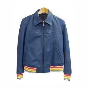 Service OEM, logo personnalisé, veste d'hiver pour homme, cuir épais avec col en fausse fourrure, coupe-vent, manteau chaud de bonne qualité - Product Image 1