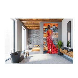 Mosaicos de Vidrio Artísticos de Alta Calidad, Personalizados con Patrones Humanos, Cortados a Mano, Resistentes al Agua, Ecológicos, de 10 mm de Grosor, para Hoteles y Villas - Product Image 4