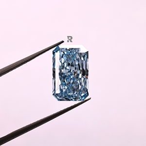 Diamant de laboratoire CVD HPHT de forme Radiant, bleu intense fantaisie, certifié IGI, 1,00-5,00 carats, clarté VS1, pour la joaillerie, vente en gros. - Product Image 3