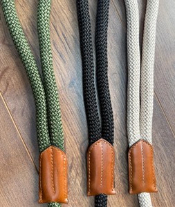 Correa de cuero para perro, correa de paracord para perro, hecha a mano - Product Image 4