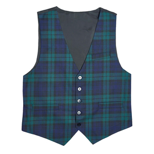 Gilet écossais pour homme, coupe classique ajustée, veste sans manches à carreaux, idéal pour les occasions formelles, les mariages, les fêtes ou le quotidien - Product Image 3