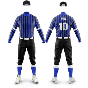 Ensemble d'uniformes de baseball et de softball personnalisés en polyester sublimé, maillots pour hommes personnalisables avec sangle réglable - Product Image 6