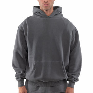 Sweat-shirt à capuche pour homme, modèle Core Essential, en coton doux, finition lisse, coupe confortable, style décontracté, mode urbaine, pour tous les jours - Product Image 3