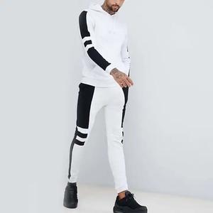 ชุดวอร์มผู้ชายแบบ 2 ชิ้น ผ้าฟลีซมีฮู้ด ผ้าฝ้าย 100% ปิดเชือกผูก เหมาะสำหรับออกกำลังกายในฤดูหนาว - Product Image 2