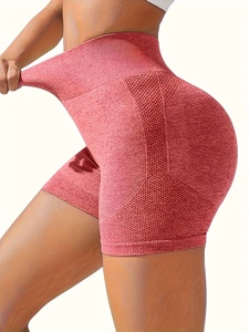 Shorts de yoga personnalisés avec logo, pour femmes, de qualité supérieure, pour la gym, taille haute, extensibles, vêtements de sport, OEM, ODM, marque privée - Product Image 2