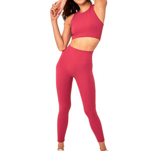Women Compression Set Athletic Performance Wear Stretch Fabric Fitness Running Training Exercise Clothing - Product Image 1