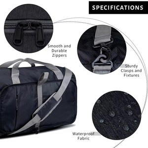 Sac de sport de voyage personnalisé avec compartiment à chaussures, sac de fitness pour voyage en plein air, en vente - Product Image 4