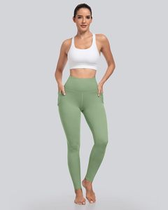 Leggings de Cintura Alta sin Costuras en Verde Oliva, Largos hasta el Tobillo, de Spandex y Nailon, Tejidos, Transpirables, Casuales, para Mujer, Talla Grande, Ropa de Verano - Product Image 4