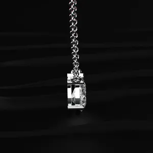 Collier pendentif élégant en diamant de laboratoire en forme de poire, collier en diamant fin, design haut de gamme, bijoux de mariée de luxe. - Product Image 3