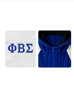 Custom Beta Phi Sigma Solid Embroidered Stand Collar Quick Dry Polyester Tracksuit Men's <b>Athletic</b> Sportswear Set OEM Factory - Product Image 6