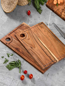 Tabla de Cortar de Madera Natural para Cocina, Tabla de Preparación de Alimentos para Frutas, Verduras, Carne, Pan, Queso, Hogar - Product Image 6