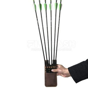 Carcaj de Cuero Premium Hecho a Mano para Tiro con Arco, Soporte Trasero Duradero, Correa Ajustable, Equipo de Caza y Práctica al Aire Libre para Hombres - Product Image 1