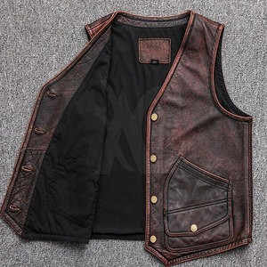 Chaleco de cuero de invierno para hombre, textura suave, ajuste cómodo, ideal para viajes, ropa informal y estilo moderno. - Product Image 2