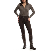 Combinaison d'équitation personnalisée avec logo pour femmes - Vêtements de sport et de fitness, design par sublimation, polyester et élasthanne extensibles, couleur personnalisée