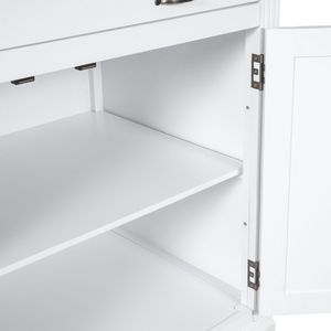 Libreria Moderna Alta 212 cm con Illuminazione LED a 3 Pezzi, 2 Ante, 1 Cassetto e Scaffali Aperti - Product Image 5